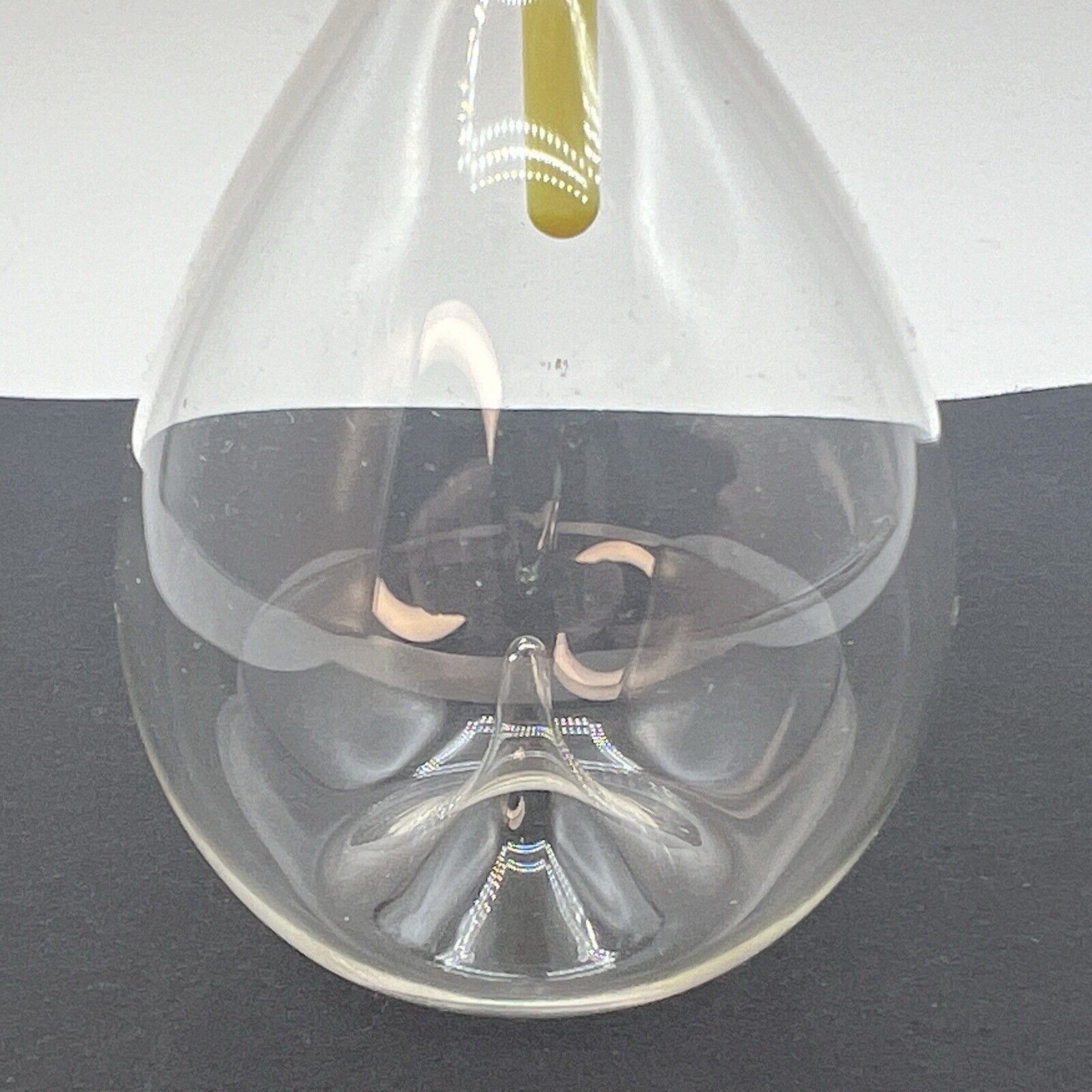 Venetian Art Glass Hand Blown Perfume Bottle Dabber Crescent Moon Colorful 5"
