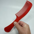 Vintage Red Wil-Hold Plastic Styler Comb Pocket 8.5" USA Unbreakable