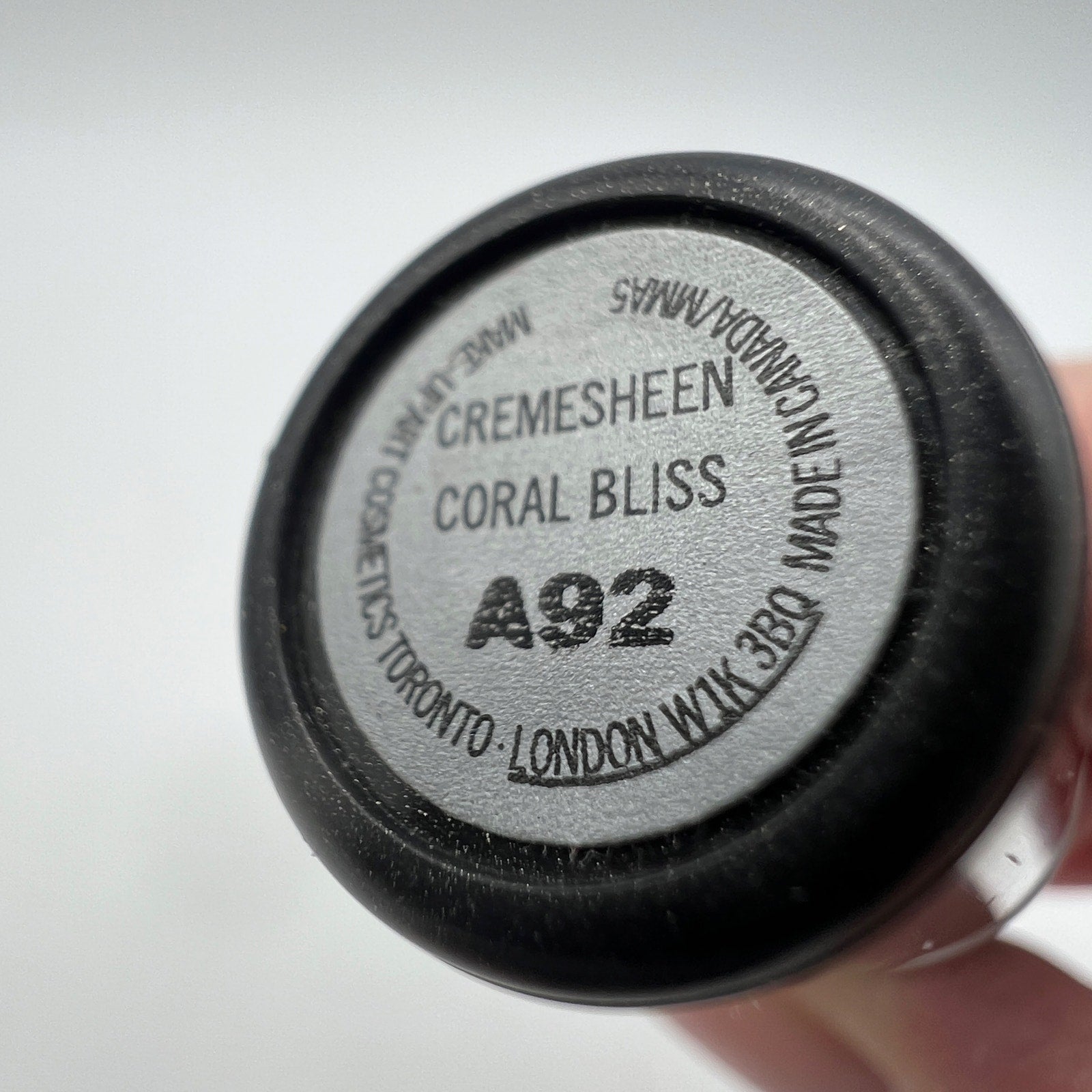 MAC Cremesheen Lipstick Coral Bliss .1 oz RARE