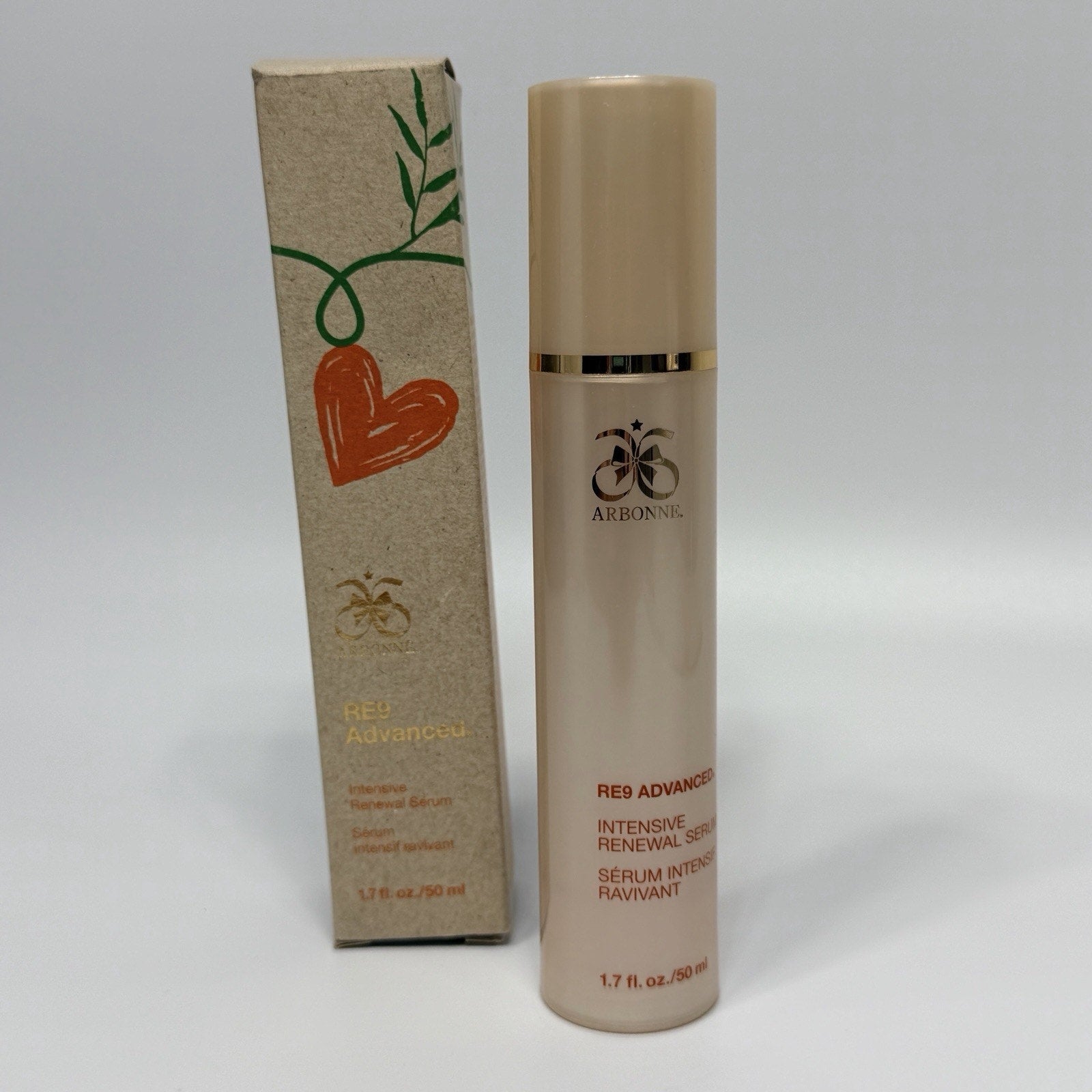 Arbonne RE9 Advanced Intensive Renewal Serum Large Size 1.7oz NEW
