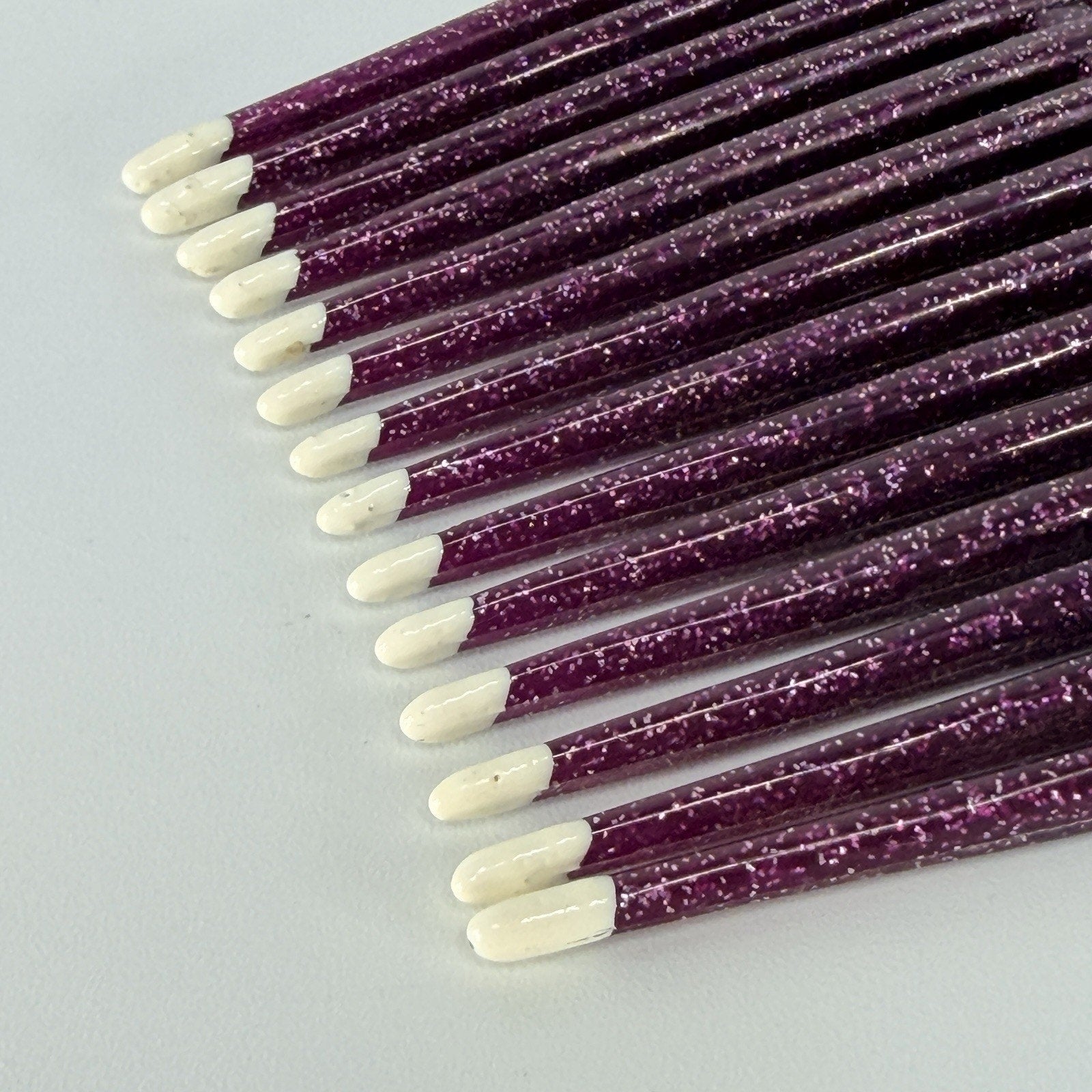 Vintage Jumbo Rake Comb 1990s Plastic Purple Glitter Color Dip 8.5" Retro USA