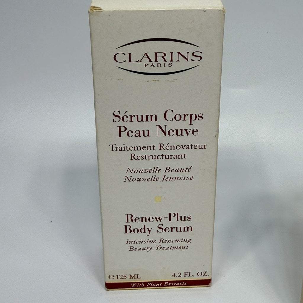 Clarins Renew Plus Body Serum Age-Defying 4.2 fl oz Sealed in Box AS-IS