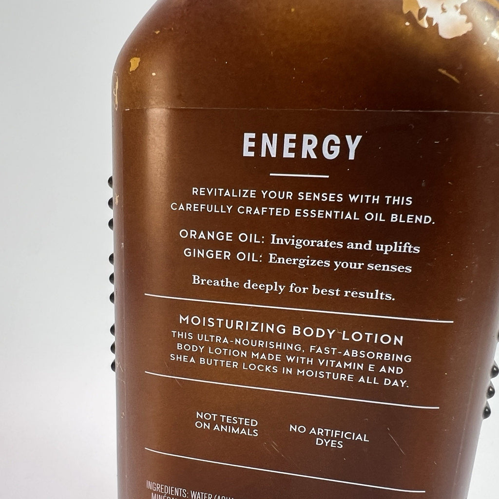 Bath & Body Works Aromatherapy Energy Orange Ginger Lotion 6.5 oz Discontinued