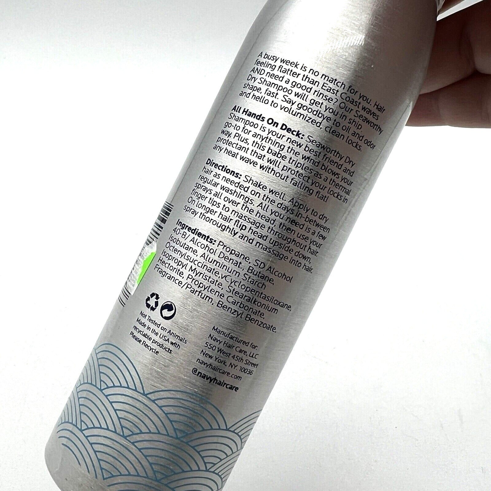 NAVY All Hands on Deck Seaworthy Dry Shampoo 3 oz NEW