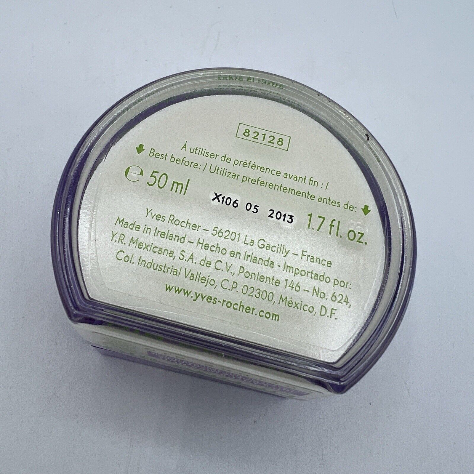 Yves Rocher Lifting Bio Anti Wrinkle Night Care Organic Botanical France 1.7 oz