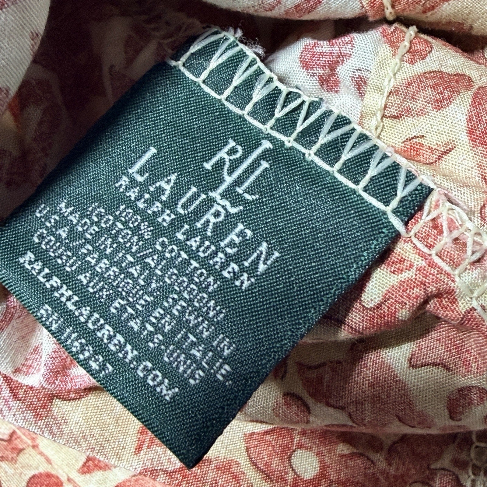 Set 2 Ralph Lauren San Luca Scroll Standard Pillowcase Cotton Red Orange