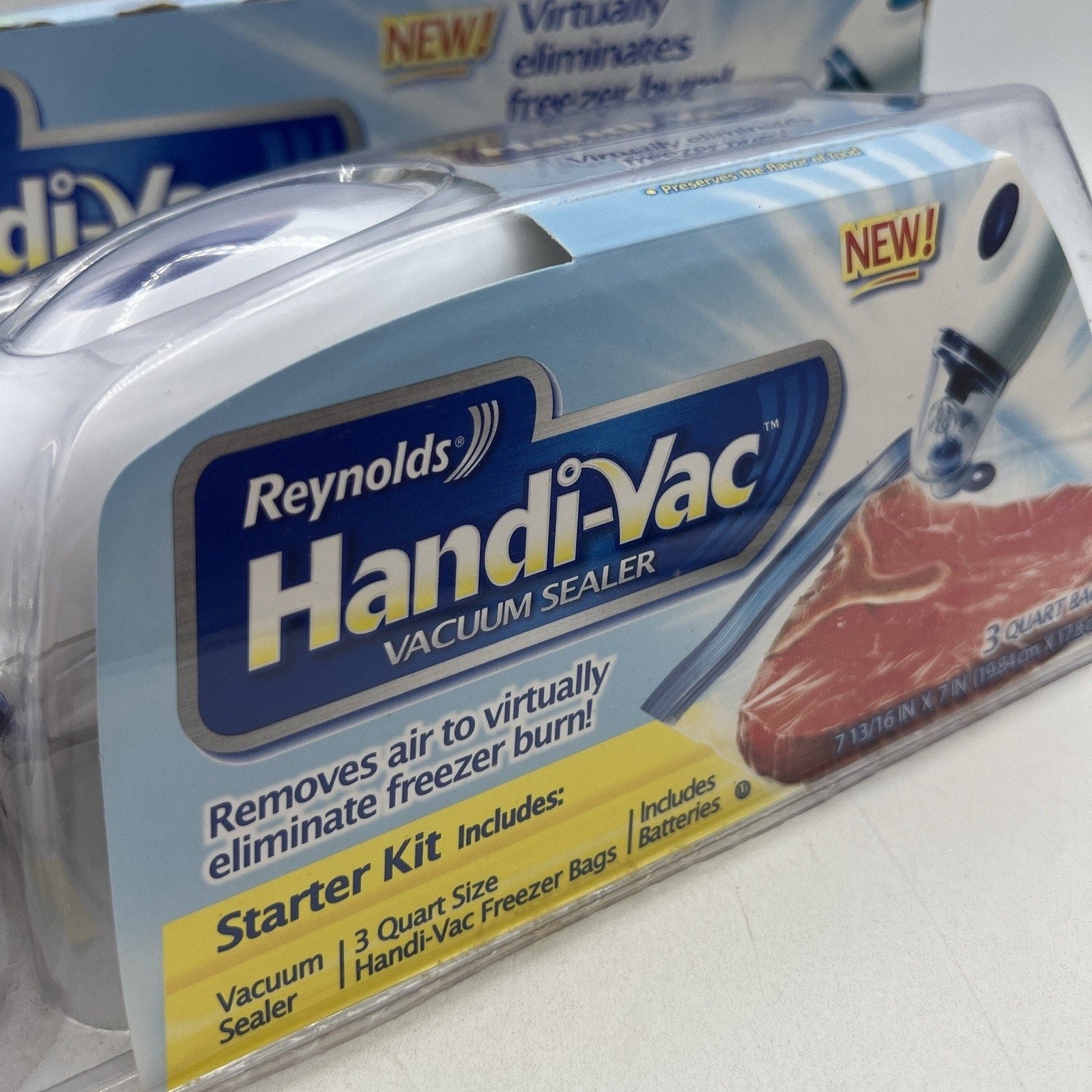Reynolds Handi-Vac Vacuum 9 Gallon Size Freezer Bags NEW Discontinued