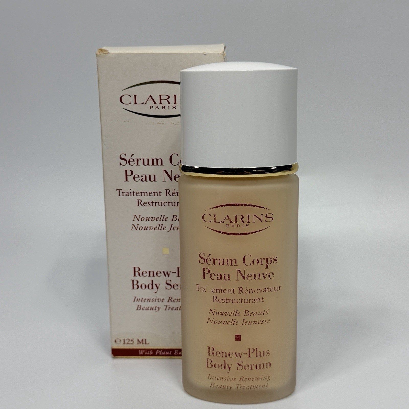 Clarins Renew Plus Body Serum Age-Defying 4.2 fl oz Sealed in Box AS-IS