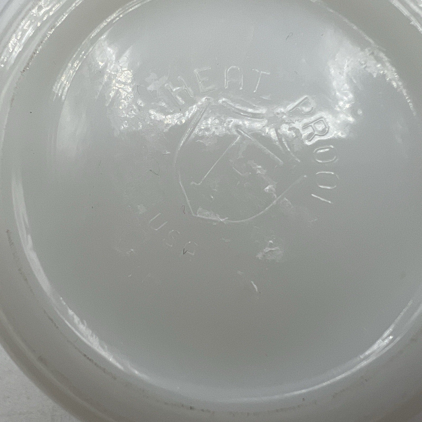 Vintage White Federal Milk Glass Blue Y Initial Monogram Mug Retro