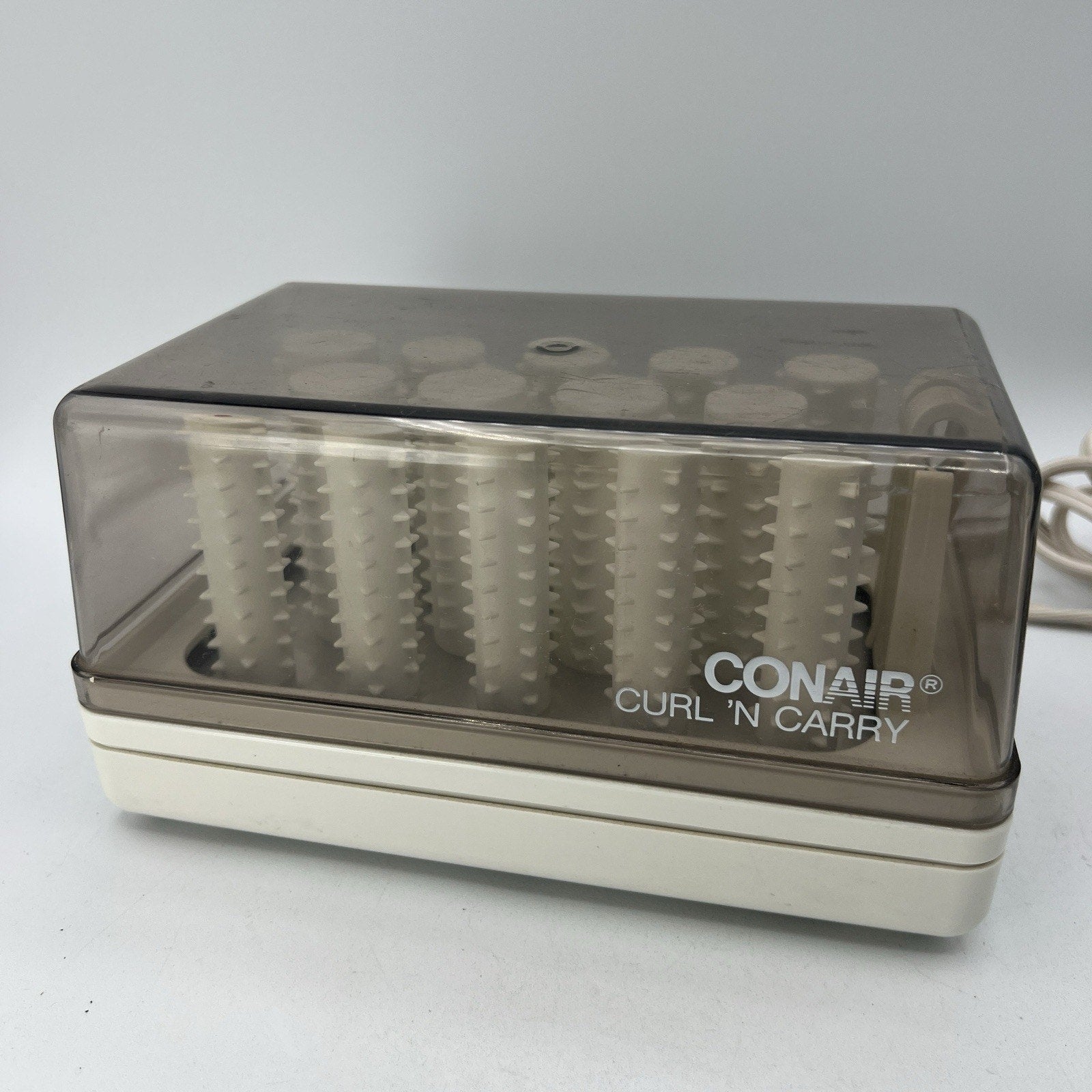Vintage Conair HS-4 Curl and Carry 14 Travel Curlers Rollers 10 Clips Hong Kong