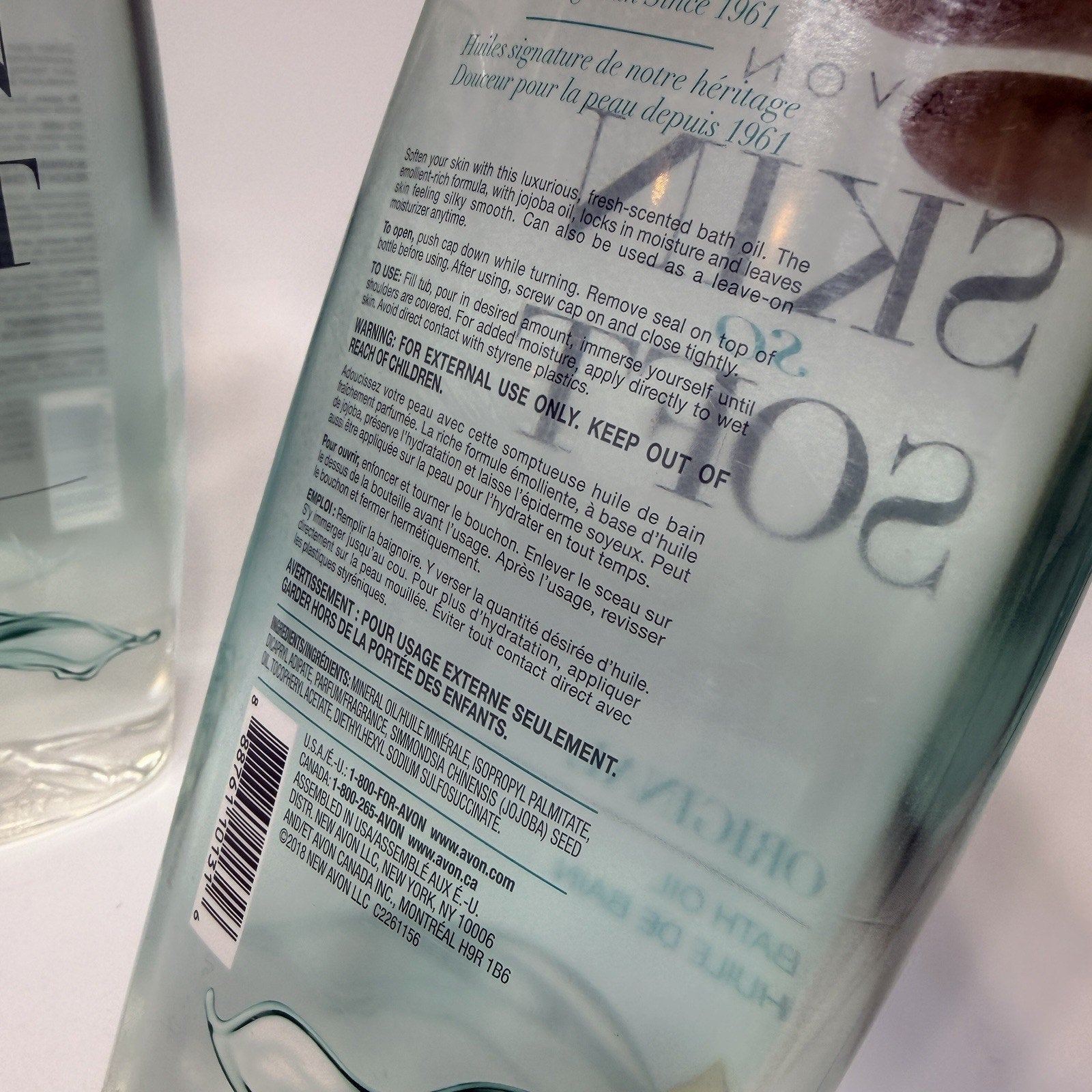 Lot 3 AVON Skin So Soft Original Bath Oil Bonus Size 25 oz Jojoba Oil SEALED