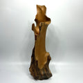 Large 1970s Hand Carved Burl Wood Live Edge Vase 18" Abstract Modern RARE