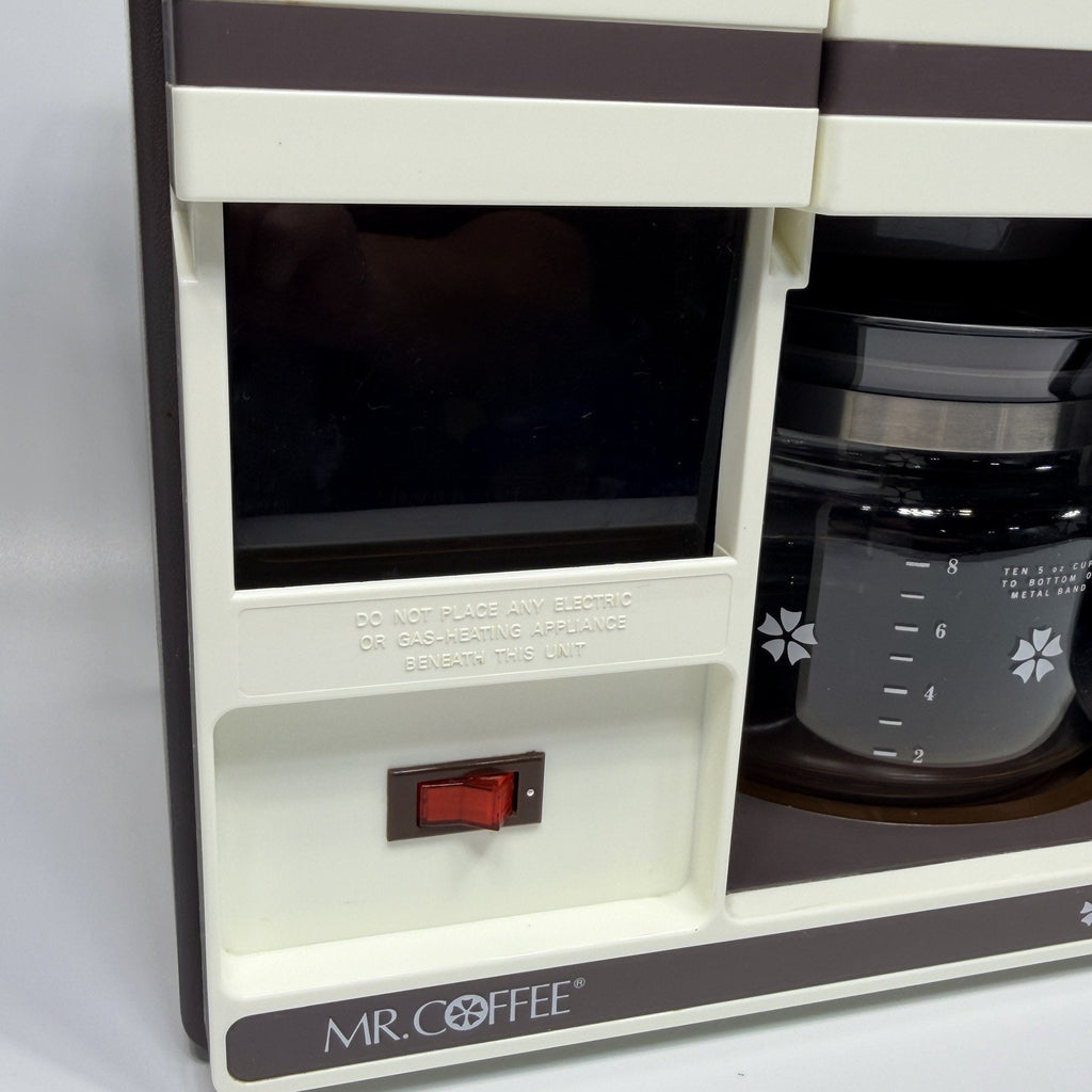 Vtg Mr Coffee Under The Cabinet 10 Cup Coffee Maker UTC-100 Space Saver Brown
