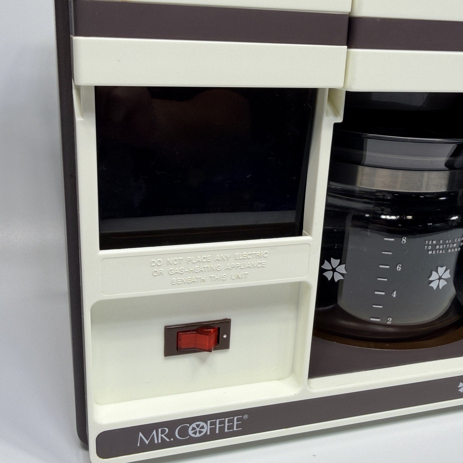 Vtg Mr Coffee Under The Cabinet 10 Cup Coffee Maker UTC-100 Space Saver Brown