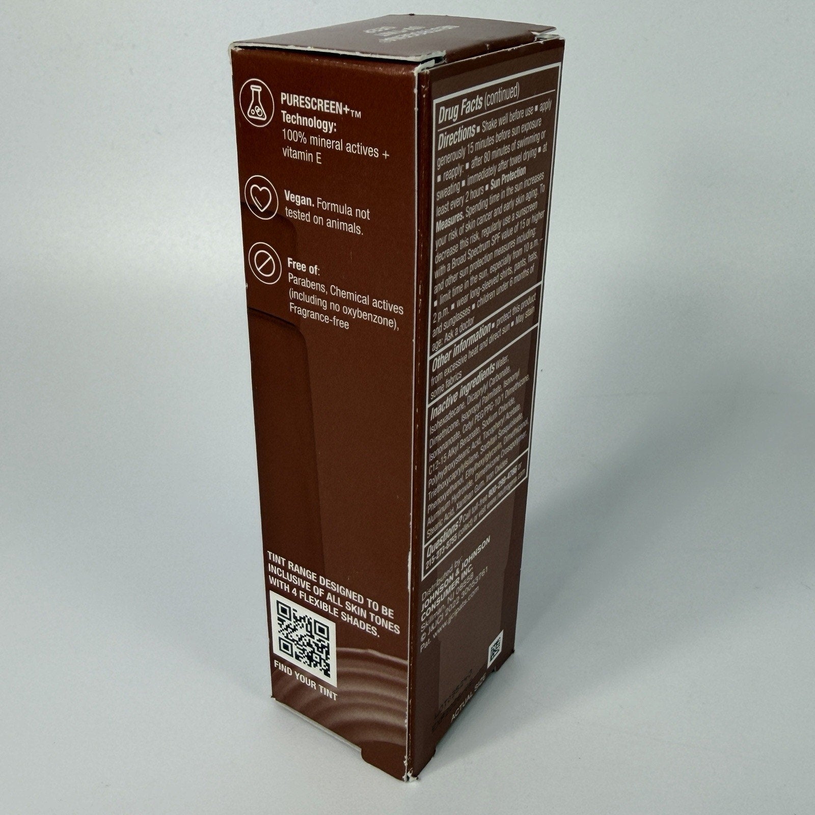 Neutrogena Mineral UV Tint Face Liquid SPF30 DEEP 1.1 fl oz EX 02/2026