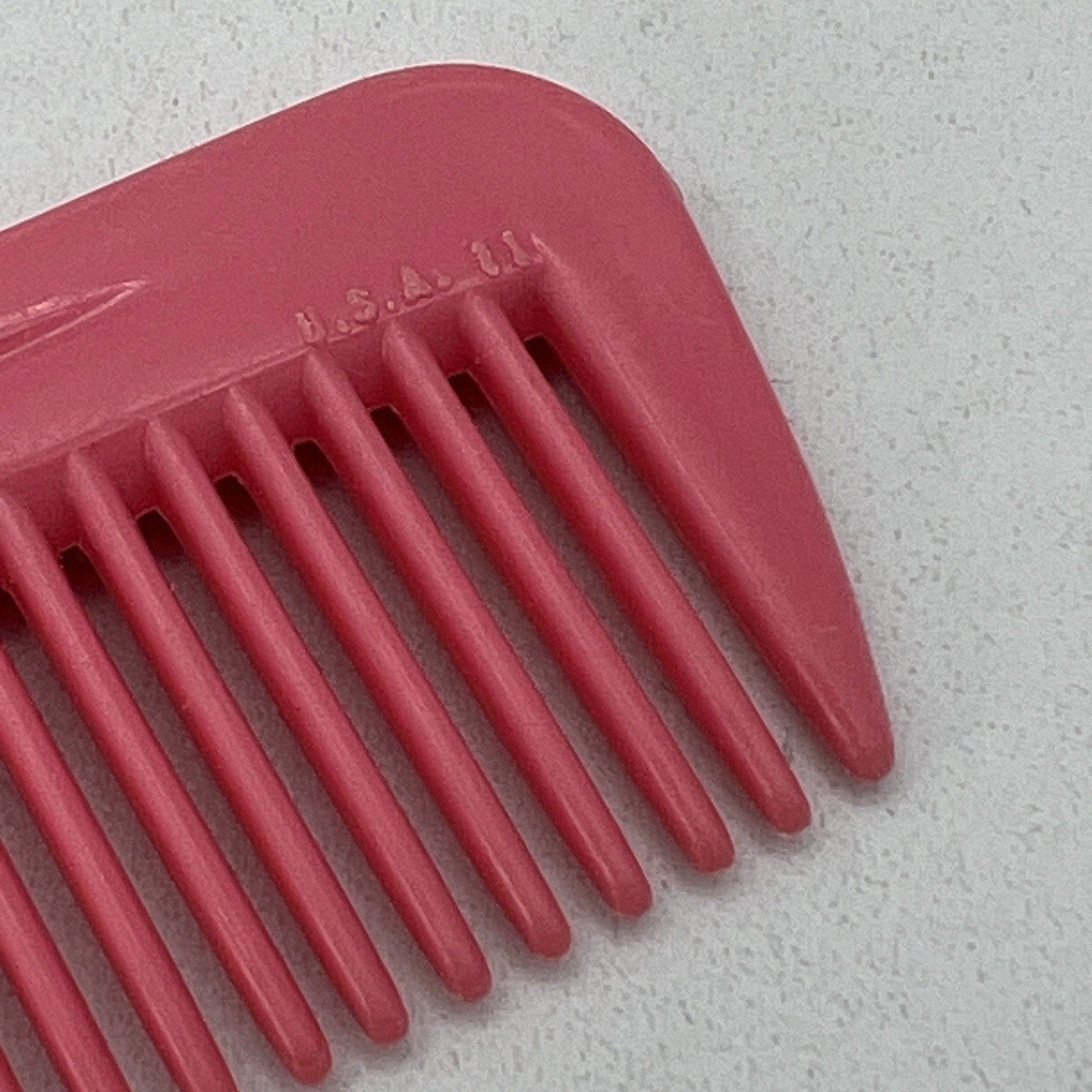 Vintage Goody USA Pink Plastic Comb 7" Hair Tool Retro Style Bubblegum 80s 90s