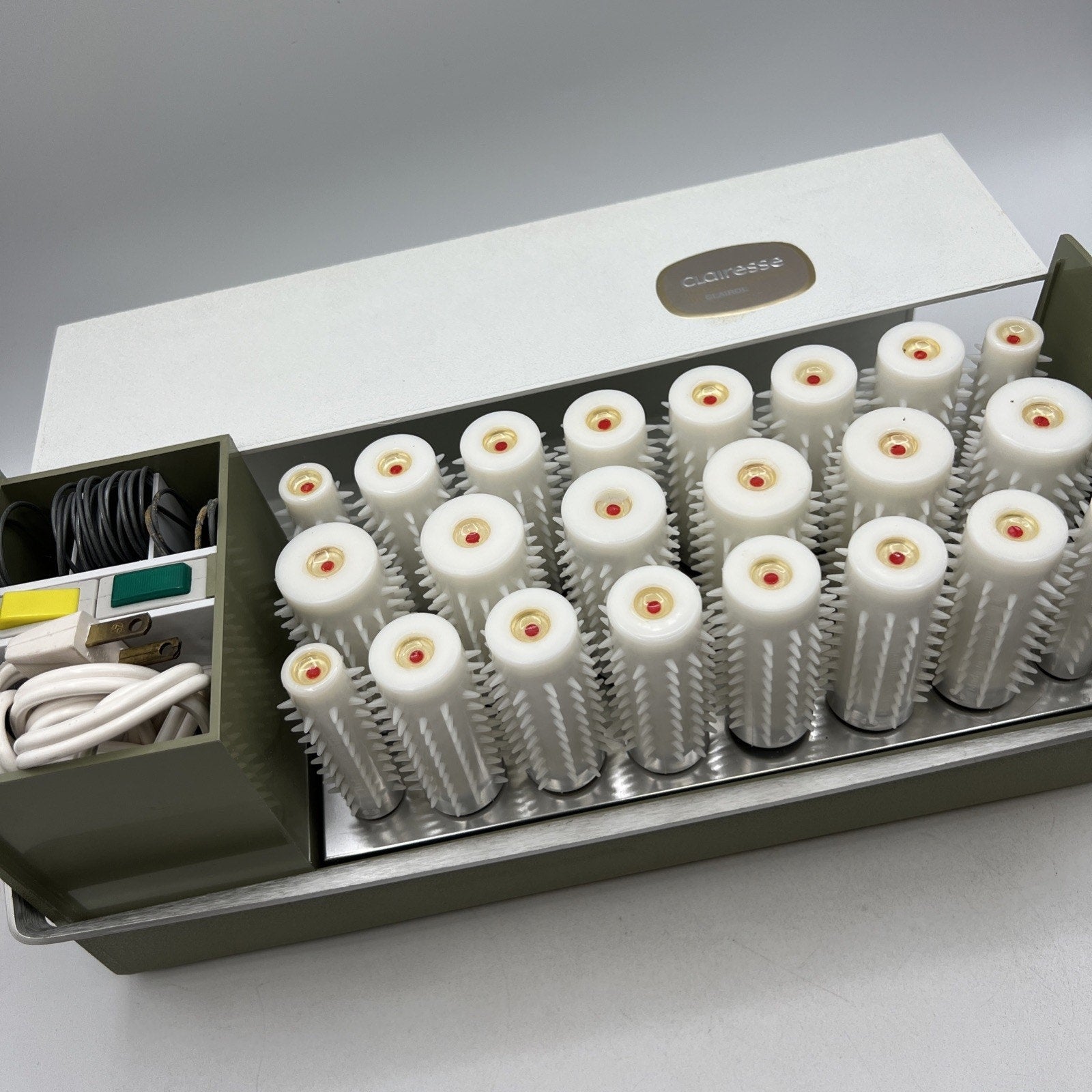 Clairol Clairesse FT-1 Instant Rollers Curlers Travel Clips Cord Storage TESTED