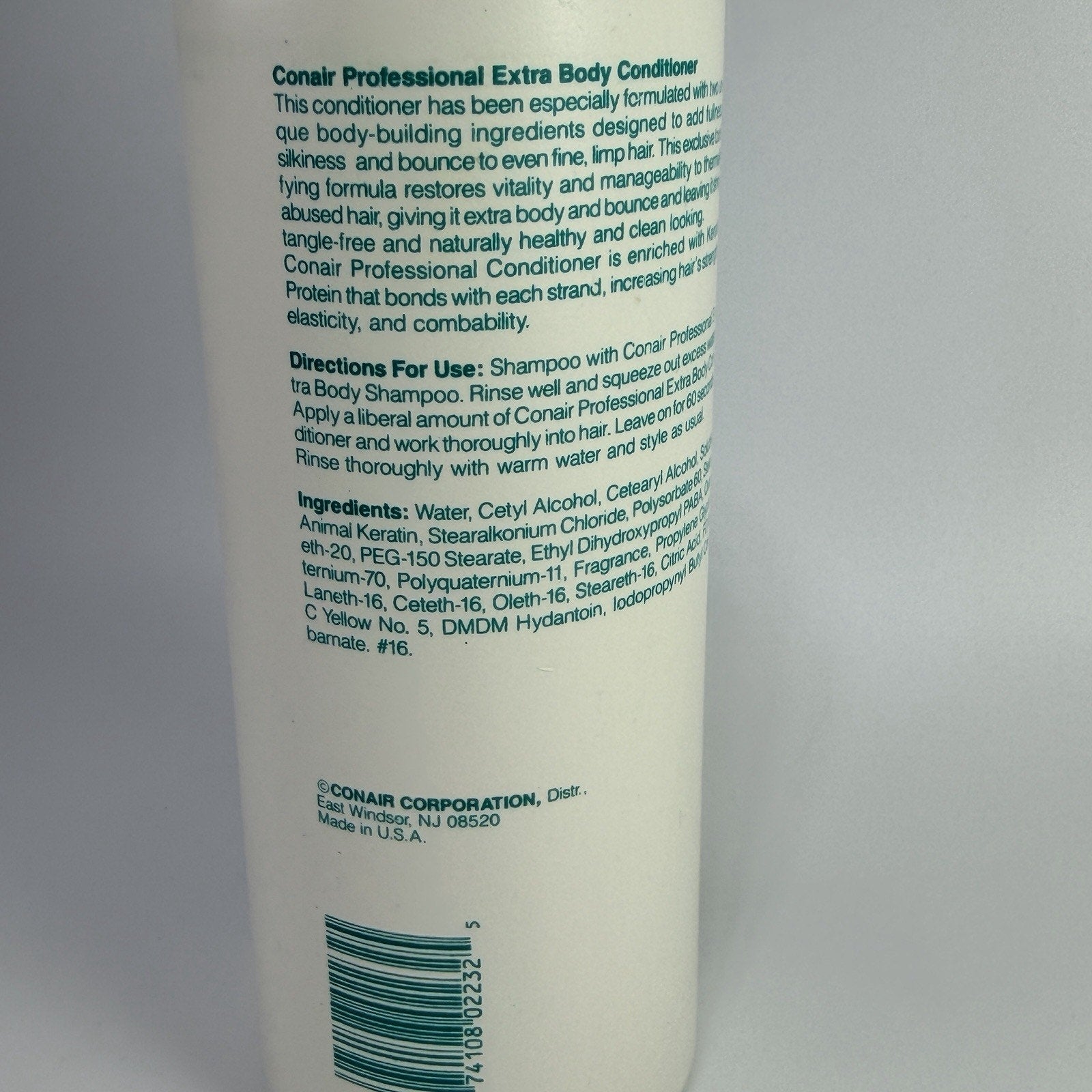Vintage Conair Extra Body Professional Salon Conditioner 32 oz New Old Stock