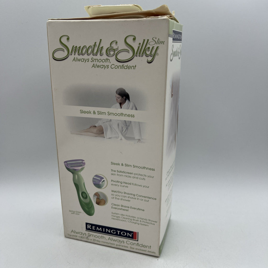 Green Remington Smooth & Silky Rechargeable Electric Shaver Trimmer 1000 NEW