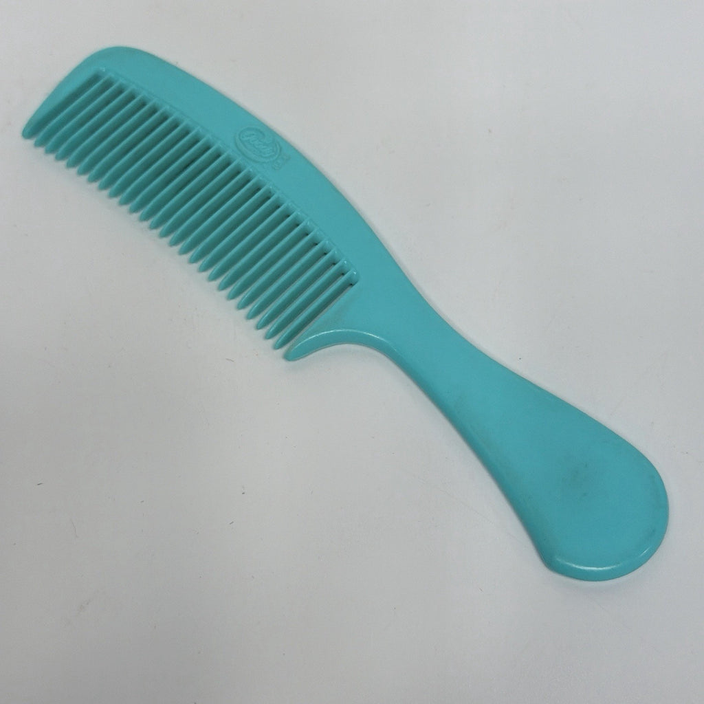 Vintage Goody Turquoise 6.5" Plastic Pocket Hair Comb USA Unbreakable