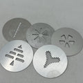 Lot 5 Super Shooter Plus Cookie Press Replacement Parts Disks Shapes Stainless