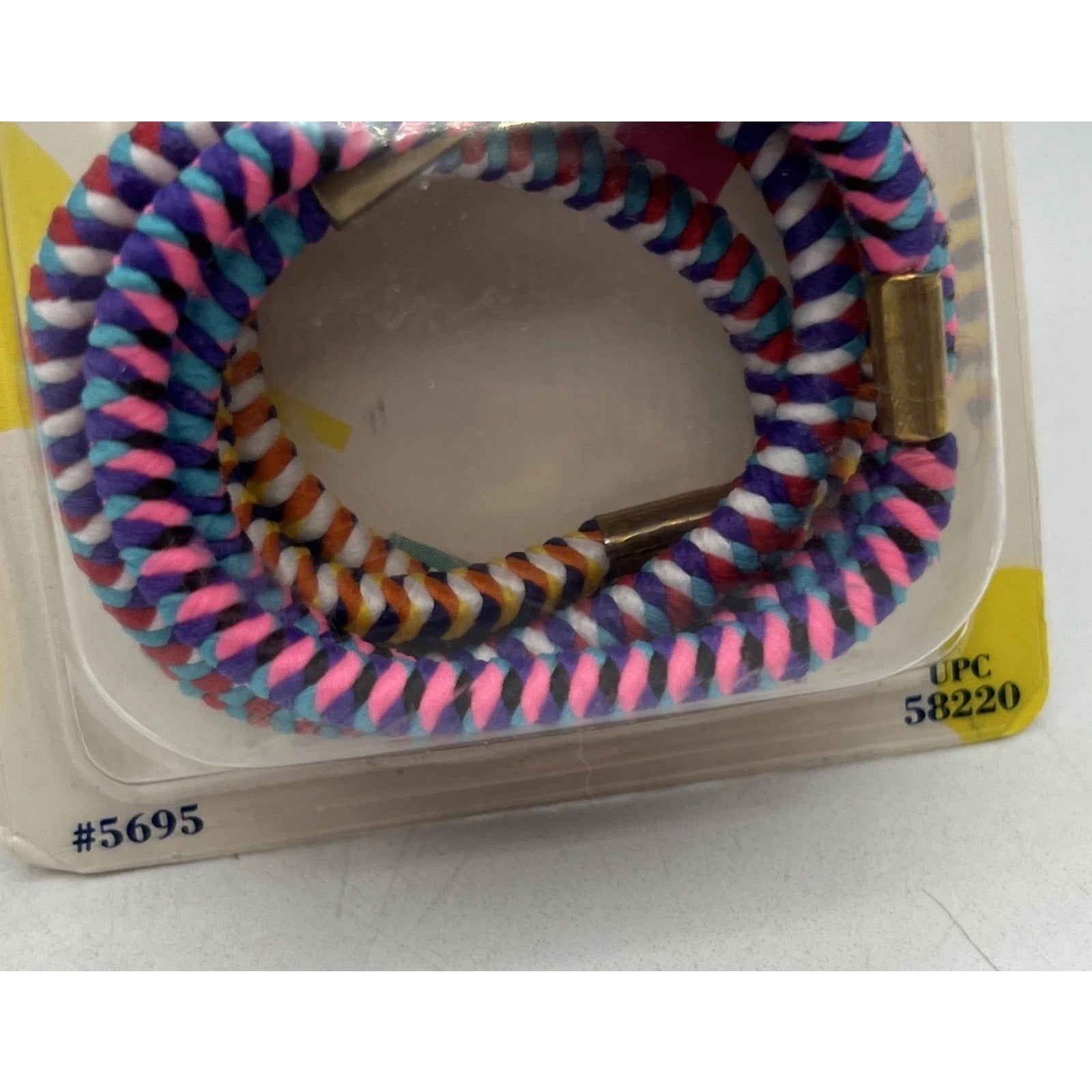 2 Vtg Goody 6 Braided Elastics Hair Ties 90s Ponytail Holder Colorful 1990 NEW