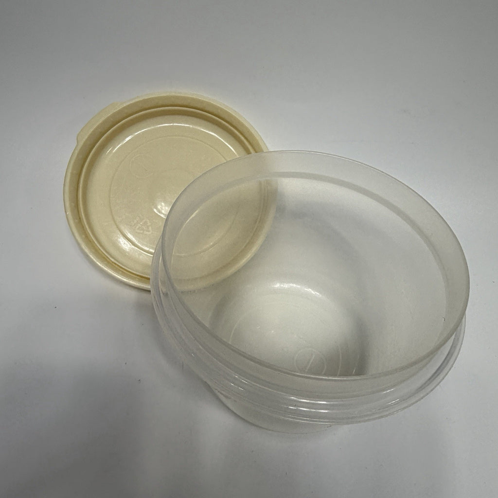 Vintage Rubbermaid Servin' Saver #1 Round 2 Cups Container 0026 Almond Lid