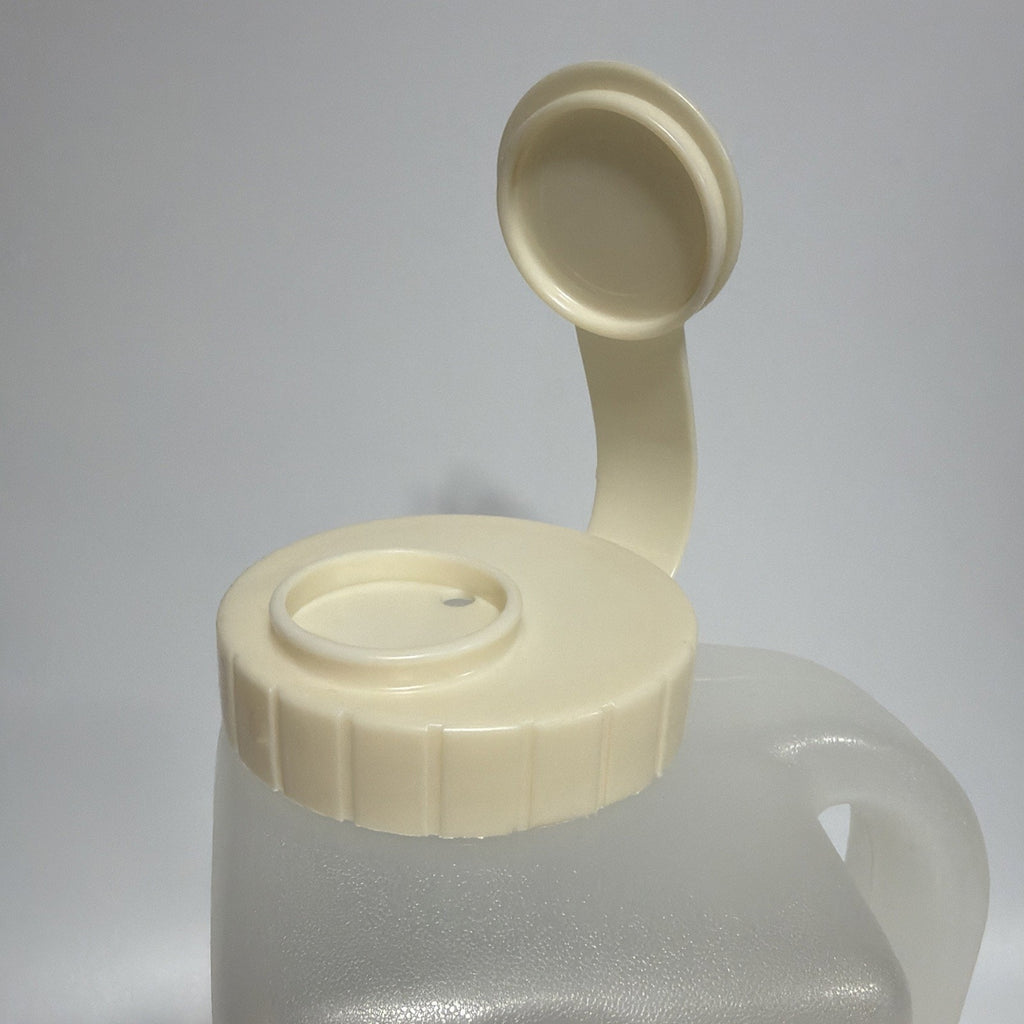 Vtg Rubbermaid Servin Saver 1 Gallon 4 Qt Jug Pitcher Flip Top Almond Lid 0231