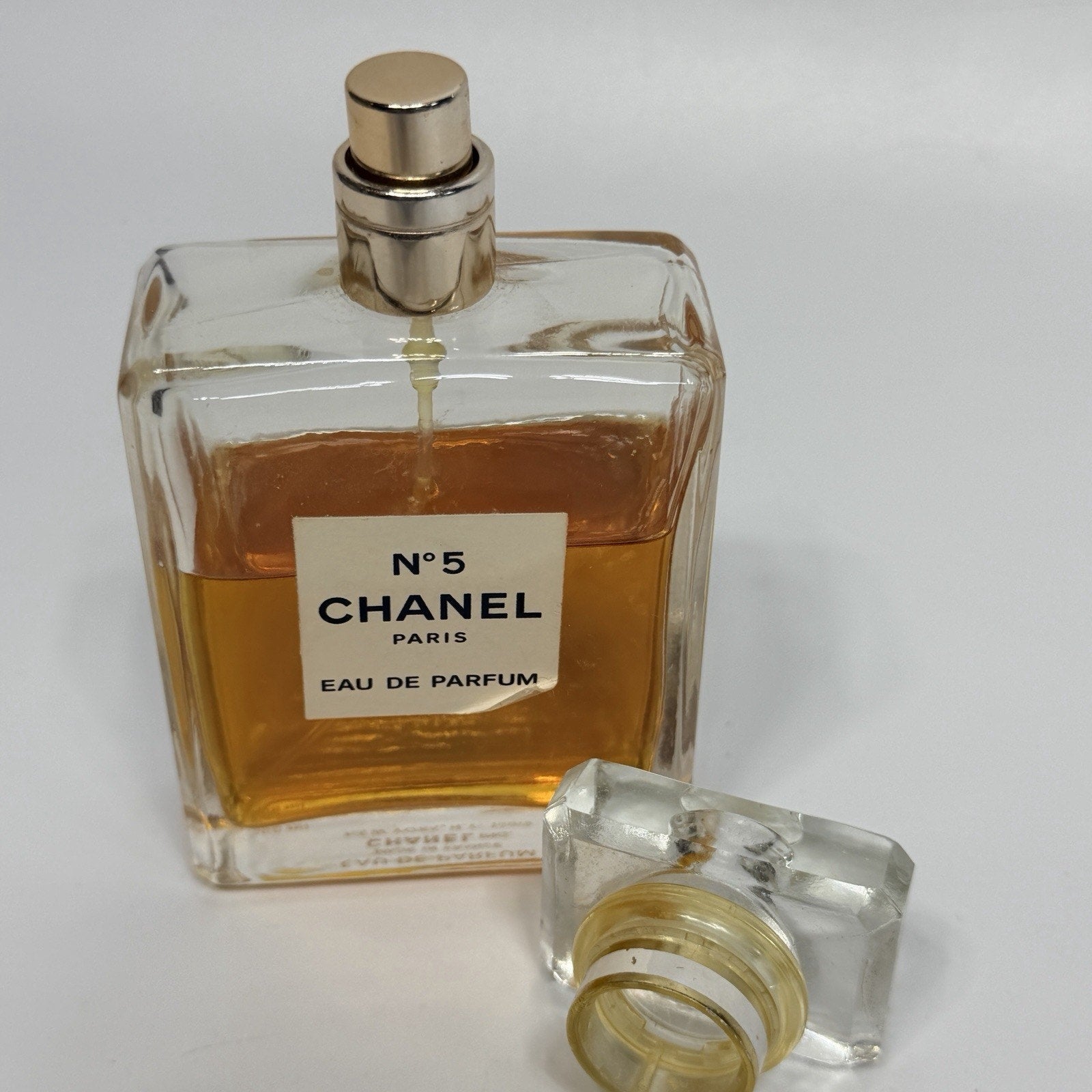 Chanel No. 5 Paris Eau De Parfum Spray Perfume 3.4 oz/100 ml 70% Full