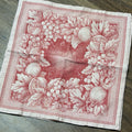 Set 4 Le Telerie Toscane Jacquard Dinner Napkins 20" Cotton Red Fruits Italy