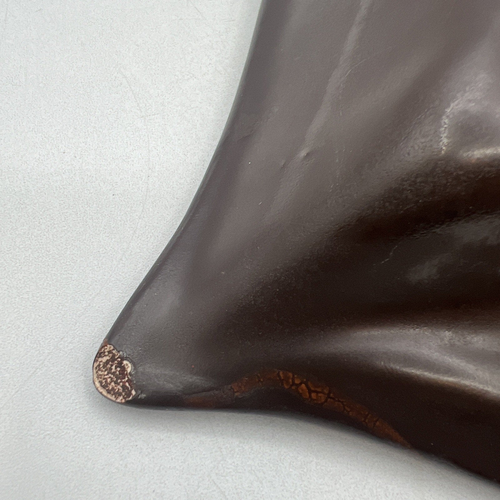 Vtg Royal HAEGER 2094 Brown Earth Wrap Molted Ashtray USA 12.5" MCM 1970s