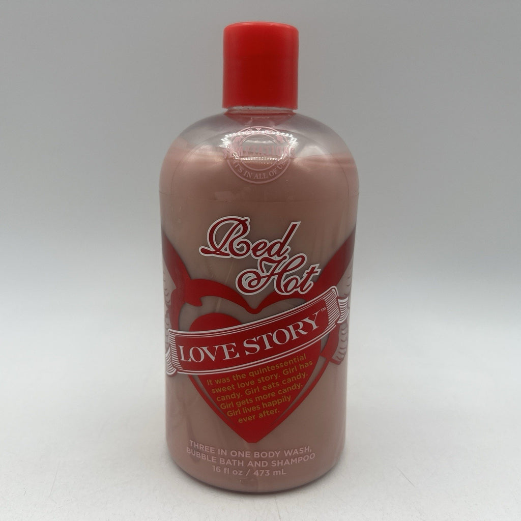 Bath & Body Works Red Hot Love Story Body Wash Cinnamon Candy RARE DISCONTINUED