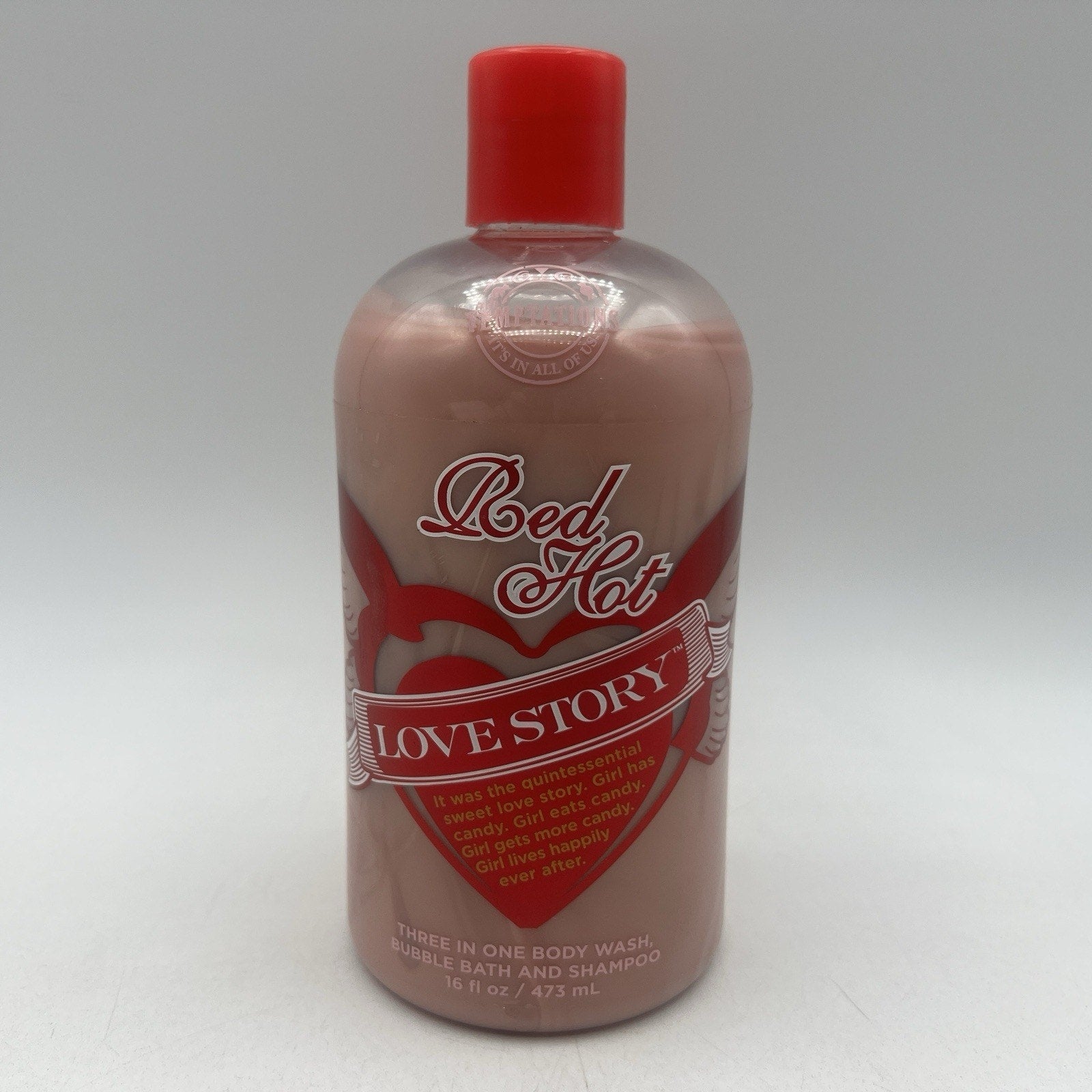 Bath & Body Works Red Hot Love Story Body Wash Cinnamon Candy RARE DISCONTINUED