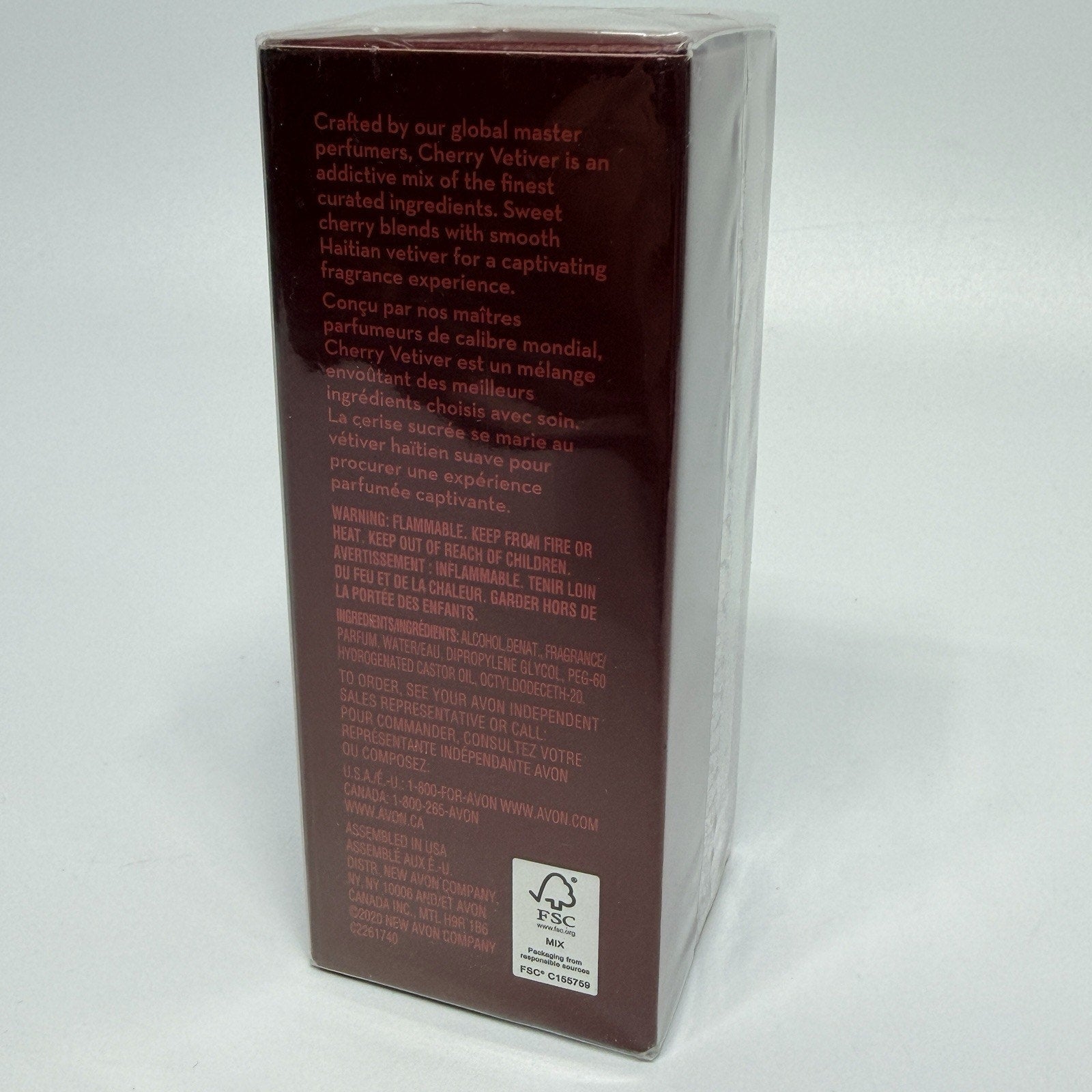 Avon Lyrd Artisan CHERRY VETIVER Eau de Parfum Perfume Spray 1.7oz NEW