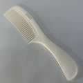 Vintage Clinique Hair Comb White Hard Plastic Wide Tooth Detangling 9"