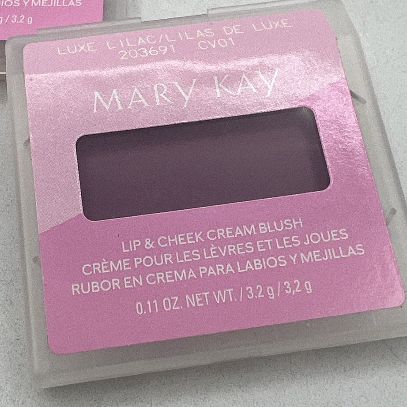 2 Mary Kay Fresh Lip Cheek Cream Blush LUXE LILAC .11 oz FULL SIZE 203691 NEW