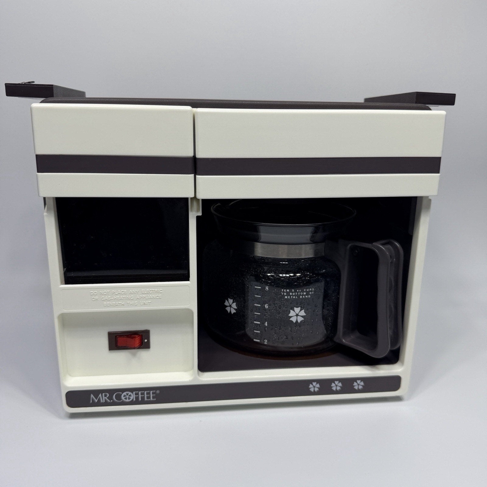 Vtg Mr Coffee Under The Cabinet 10 Cup Coffee Maker UTC-100 Space Saver Brown