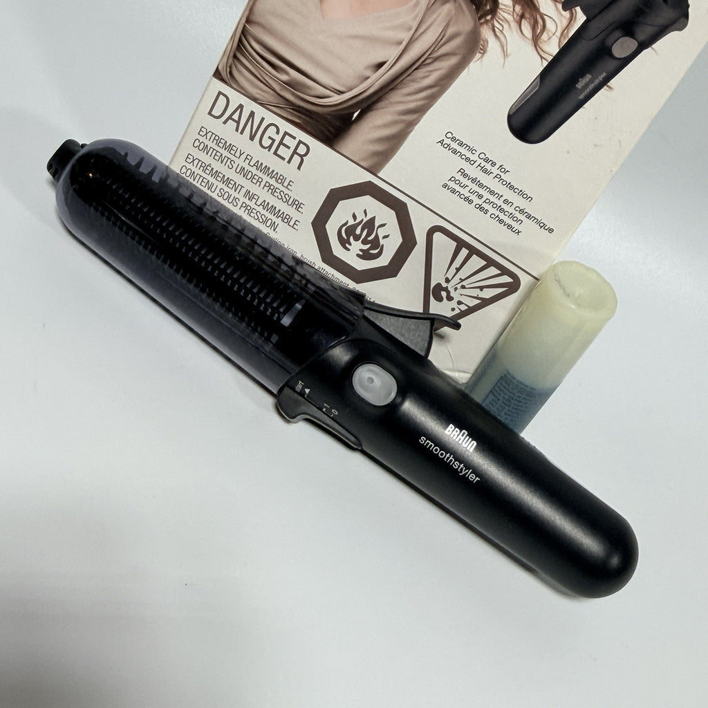 Braun Smooth Styler 3589 Hair Curling Tongs Cordless Gas Powered Complete