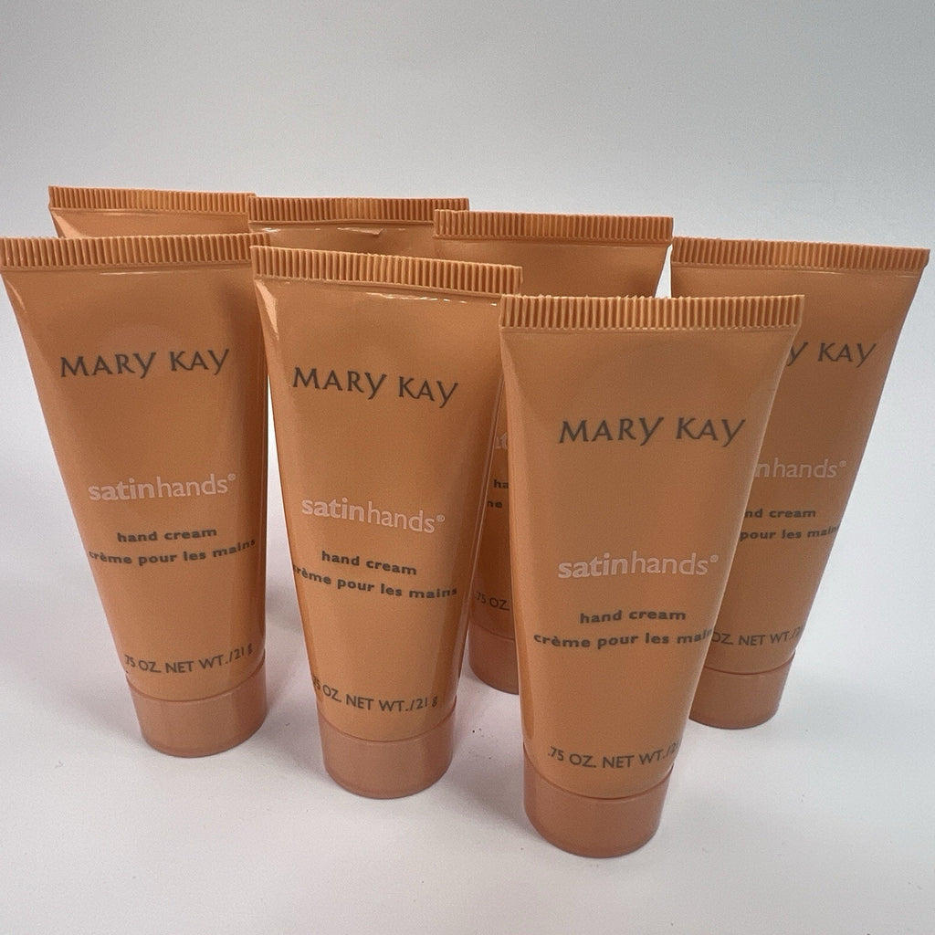 Lot 7 Mary Kay Satin Hands Hand Cream NEW Travel .75 oz Discontinued