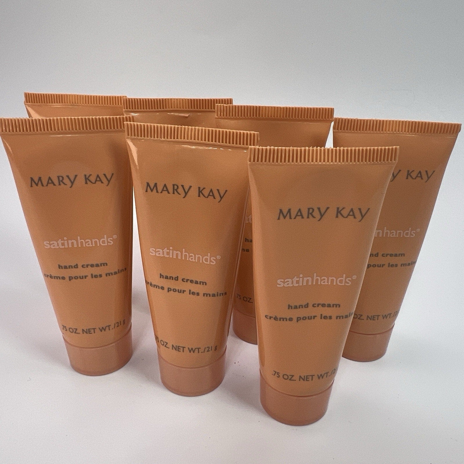 Lot 7 Mary Kay Satin Hands Hand Cream NEW Travel .75 oz Discontinued