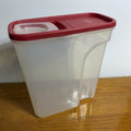 Rubbermaid 18.7 Cup Red Flip Top Storage Containers Cereal BPA Free USA