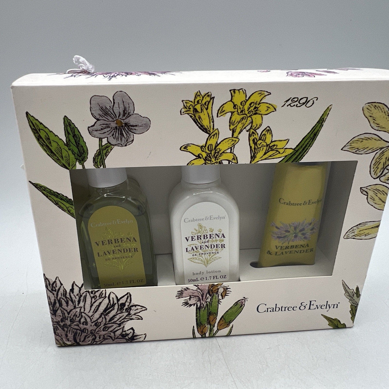 Vintage Crabtree Evelyn Verbena Lavender De Province Travel Gift Set NEW