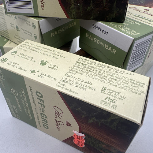 6 Old Spice Off the Grid Sandalwood + Aloe Vera Scent Bar Soap 5 oz. ea NEW