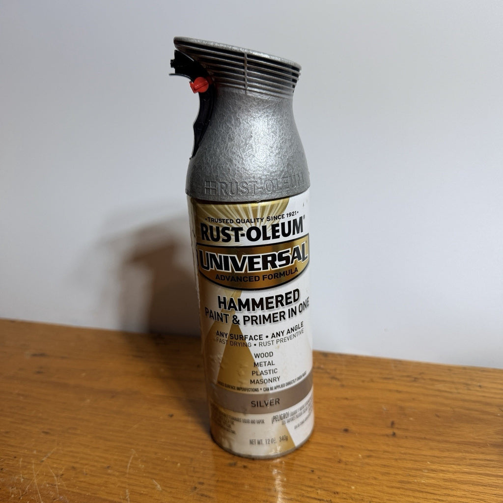 Rust-Oleum 245219 Universal All Surface Hammered Spray Paint 12 oz Silver NEW