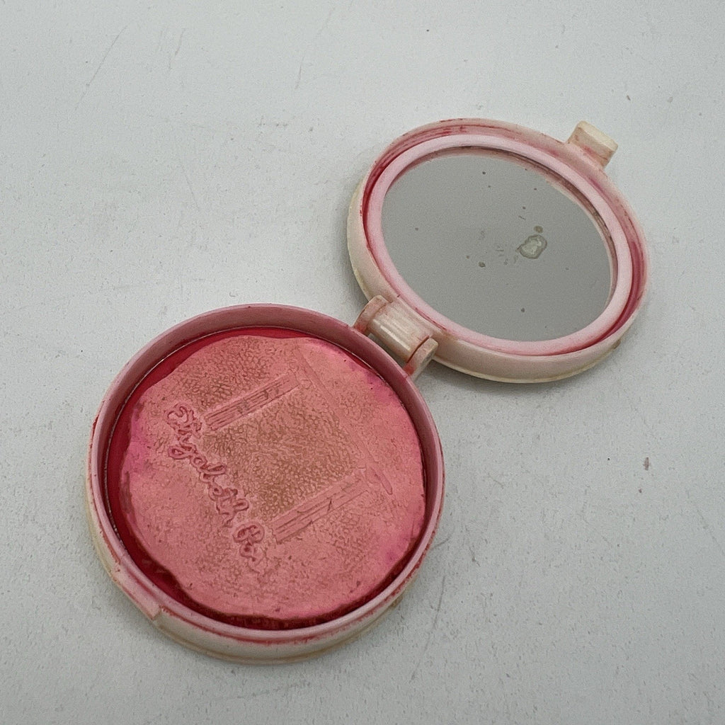 Vintage Elizabeth Post Cake Rouge Compact Natural Pink Highly Pigmented 1.5"