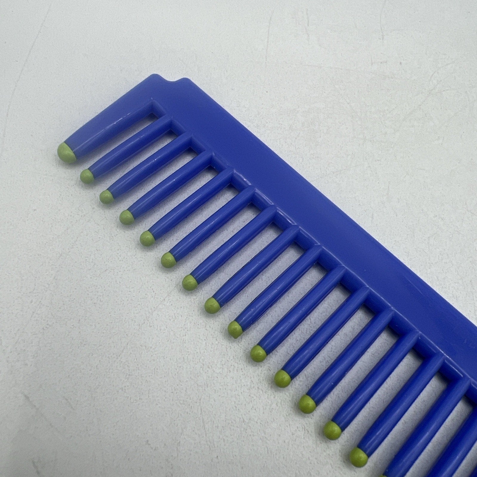 Vintage Color Dipped Detangling Pocket Comb 6.5" Purple Green 80s 90s