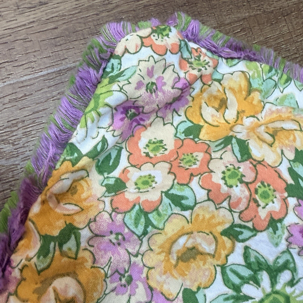 Lady Pepperell Cristina Floral Flower Power Green Purpler Comforter Shams Queen