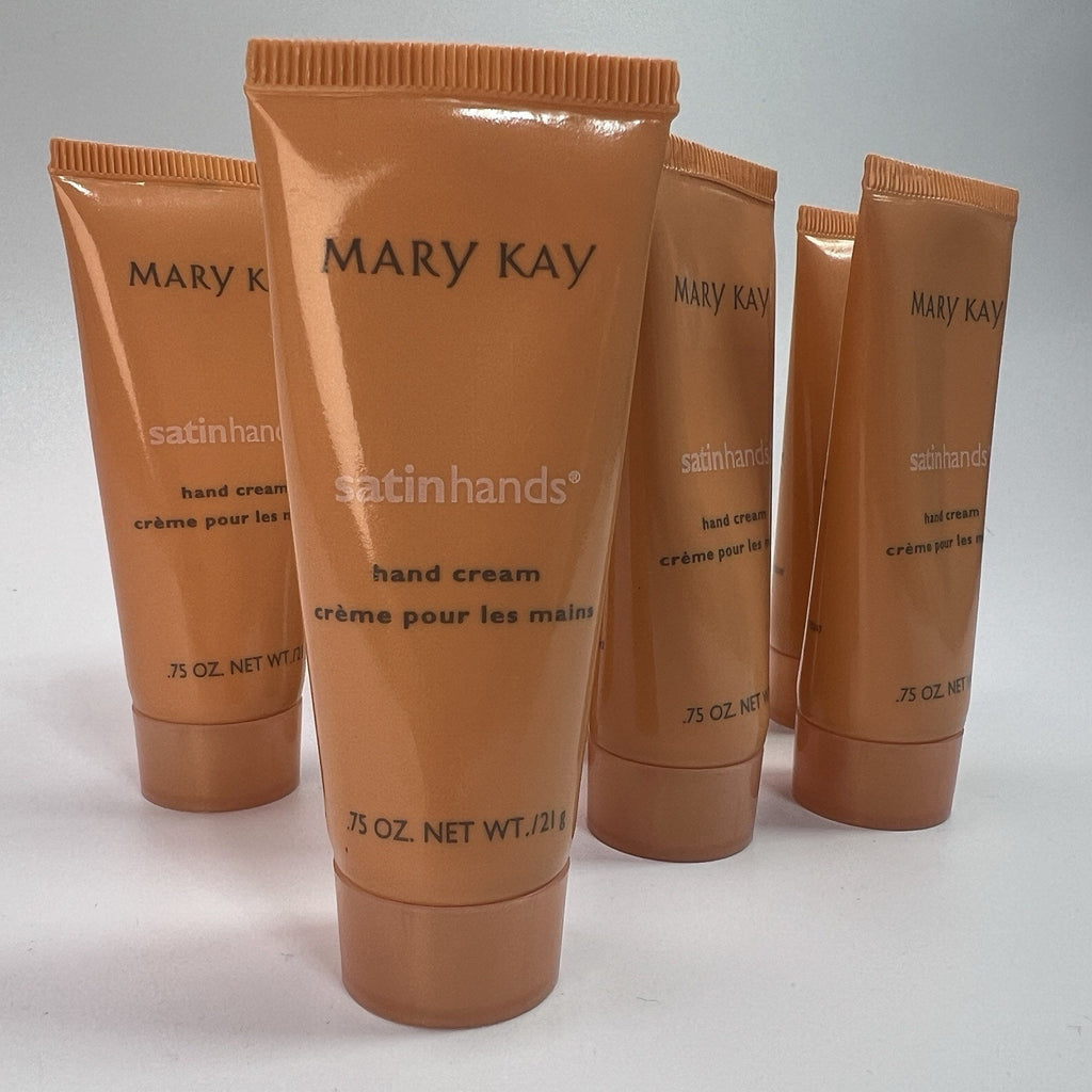 Lot 7 Mary Kay Satin Hands Hand Cream NEW Travel .75 oz Discontinued