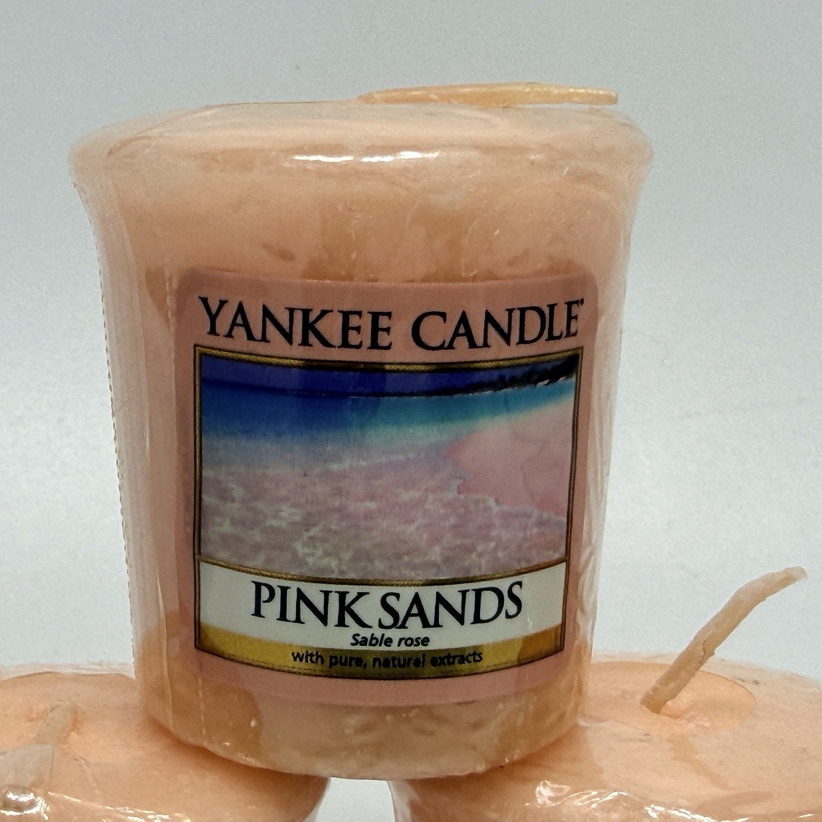 Set 4 Yankee Candle PINK SANDS Scented Votive Candles Discontinued