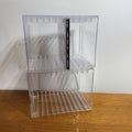 Lot 2 Clear Acrylic 12 CD Storage Cases Organizer Stackable Media Holder Lucite